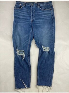 Re/Done Jeans Women's 31 90s High Rise Ankle Crop